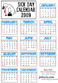 Press Release: Free 2009 Sick Day Calendar