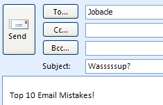Top 10 Work Email Mistakes