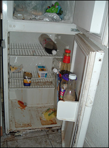 smelly office refrigerator