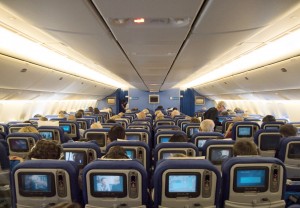 business travel tips - airplane ride